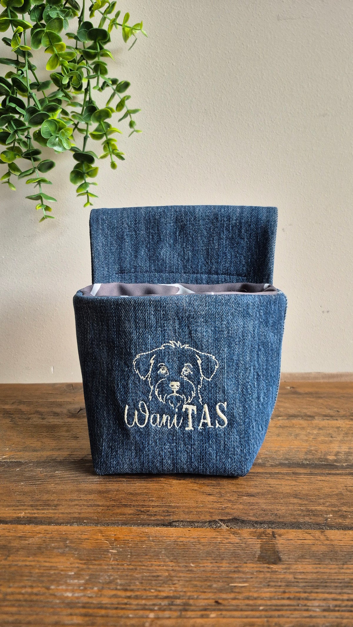 Beloningstas Hond - Grijs met patroon